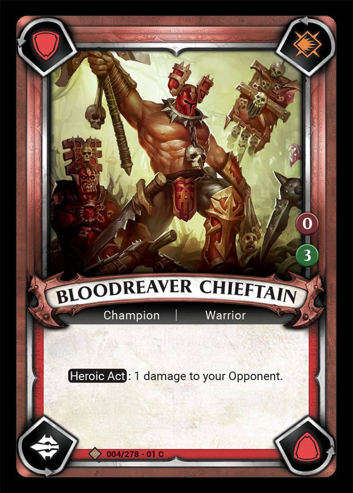 Warhammer Age of Sigmar Champions: 004: Bloodreaver Chieftain 