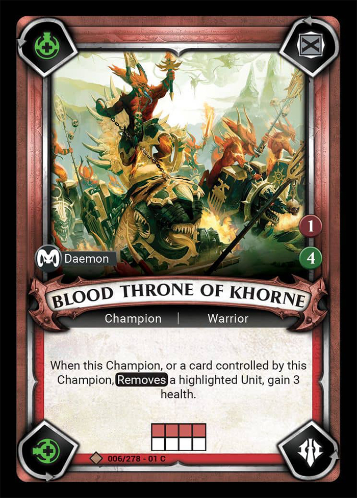 Warhammer Age of Sigmar Champions: 006: Blood Throne of Khorne 
