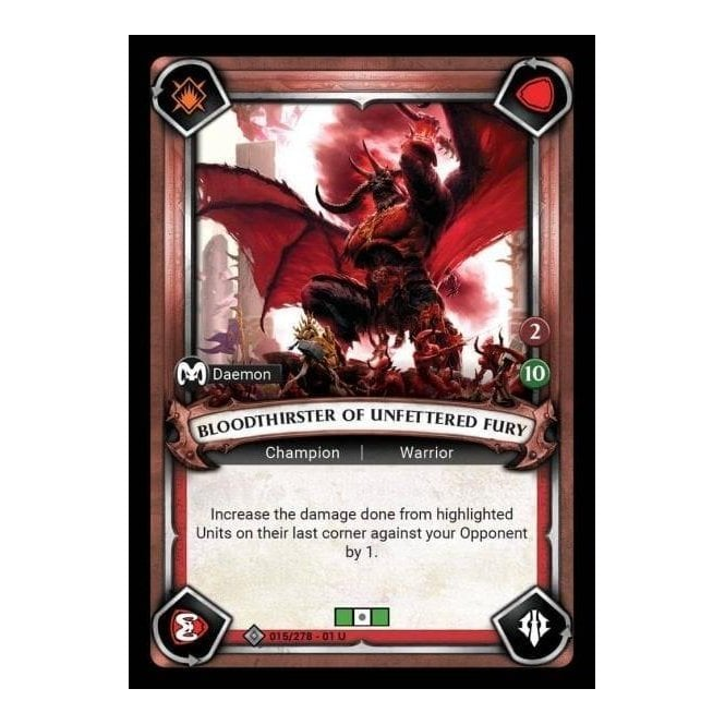 Warhammer Age of Sigmar Champions: 015: Bloodthirster of Unfettered Fury 