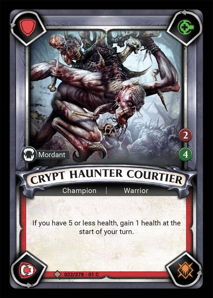 Warhammer Age of Sigmar Champions: 022: Crypt Haunter Courtier 