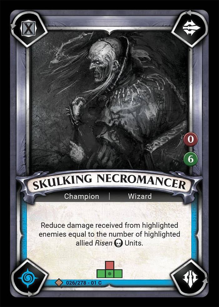 Warhammer Age of Sigmar Champions: 026- Skulking Necromancer 