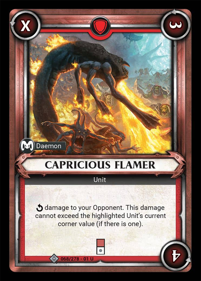 Warhammer Age of Sigmar Champions: 068- Capricious Flamer 