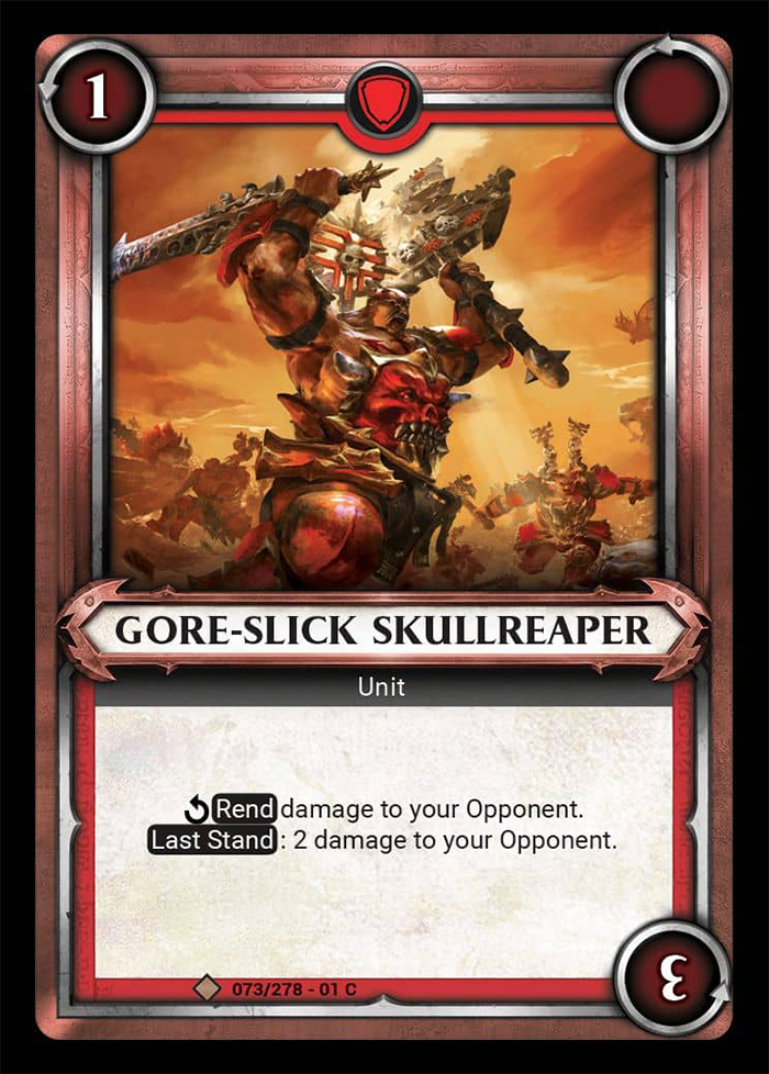 Warhammer Age of Sigmar Champions: 073: Gore-Slick Skullreaper 