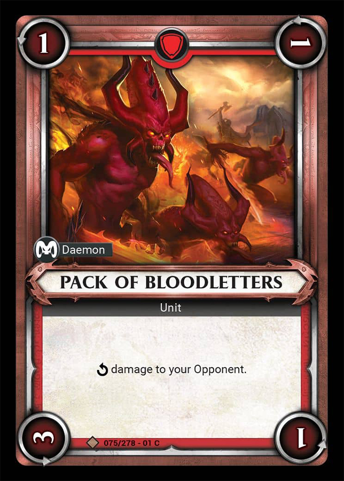 Warhammer Age of Sigmar Champions: 075- Pack of Bloodletters 
