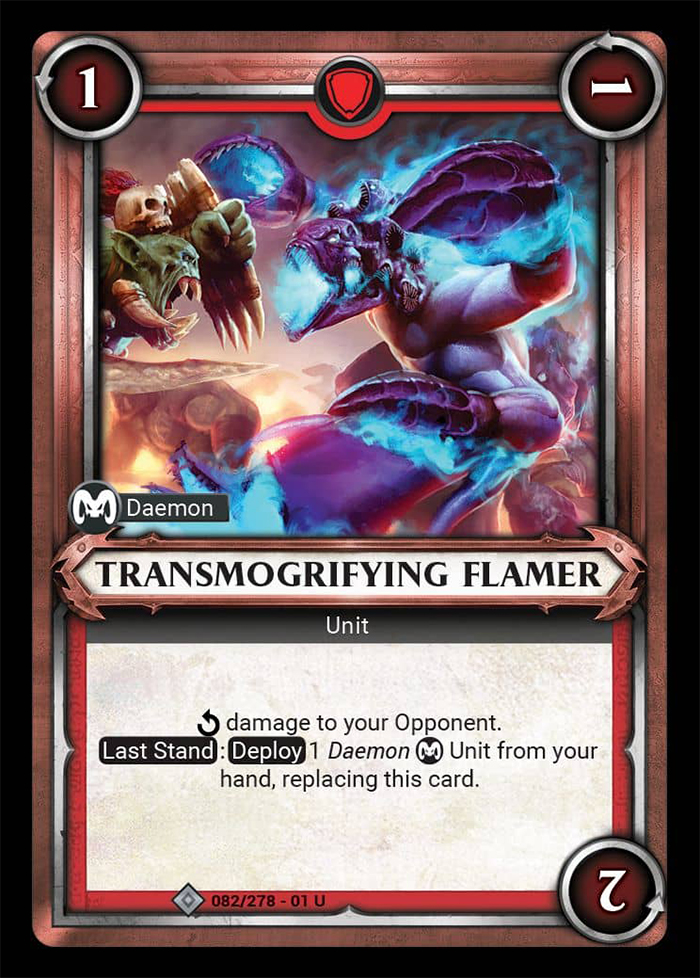 Warhammer Age of Sigmar Champions: 082- Transmogrifying Flamer 