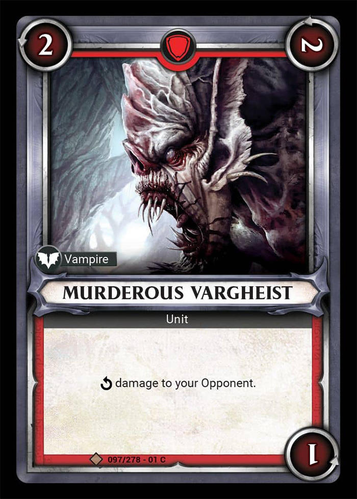 Warhammer Age of Sigmar Champions: 097- Murderous Vargheist 