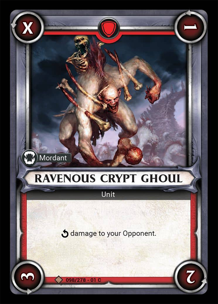 Warhammer Age of Sigmar Champions: 098- Ravenous Crypt Ghoul 