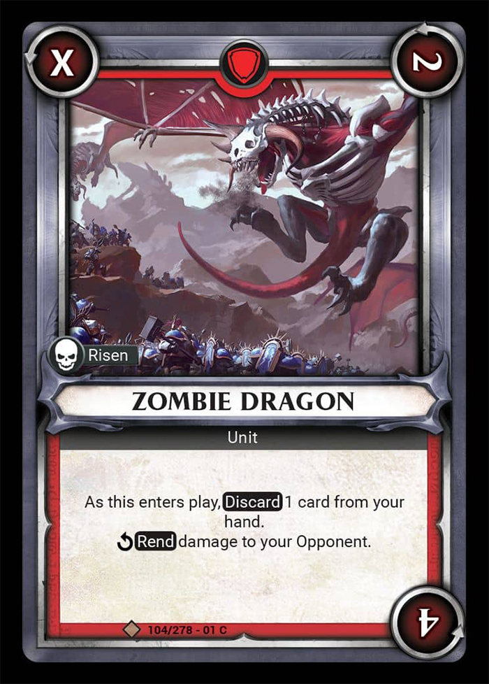 Warhammer Age of Sigmar Champions: 104- Zombie Dragon 