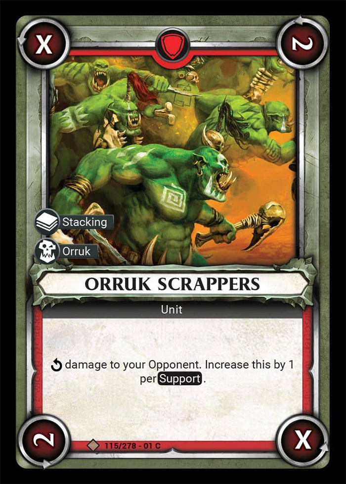 Warhammer Age of Sigmar Champions: 115- Orruk Scrappers [FOIL] 