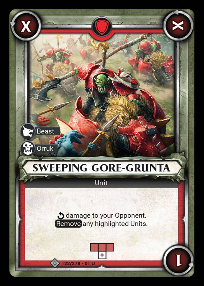 Warhammer Age of Sigmar Champions: 122- Sweeping Gore-Grunta 