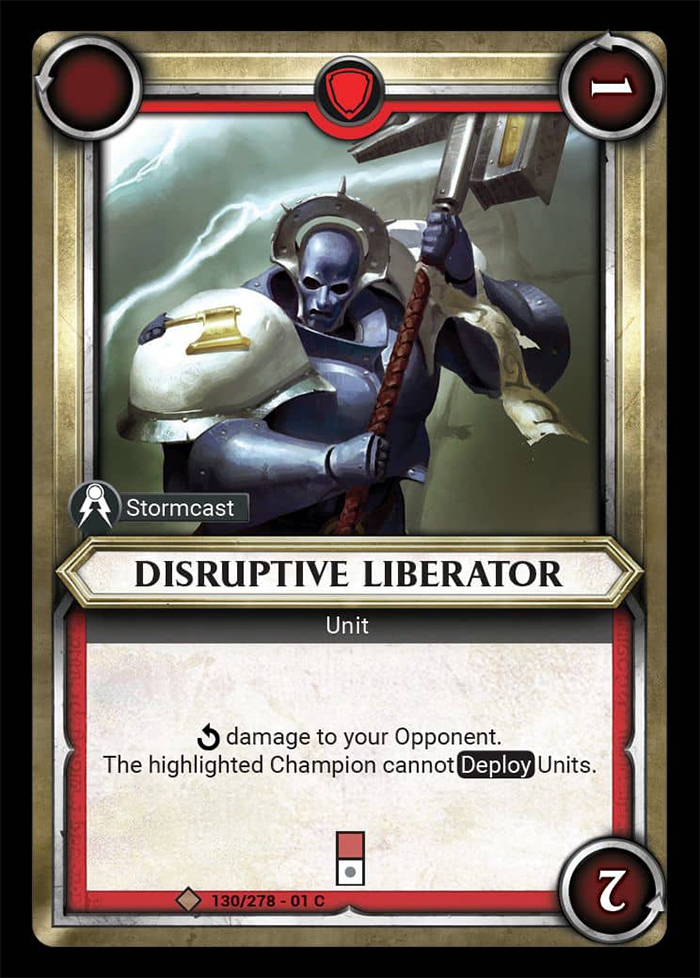 Warhammer Age of Sigmar Champions: 130- Disruptive Liberator 