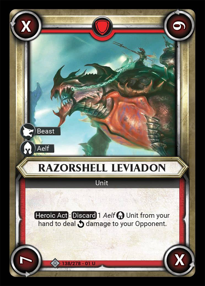Warhammer Age of Sigmar Champions: 138- Razorshell Leviadon 