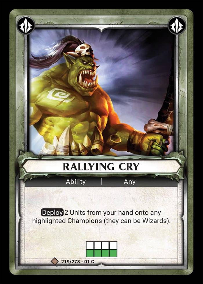 Warhammer Age of Sigmar Champions: 219- Rallying Cry [FOIL] 
