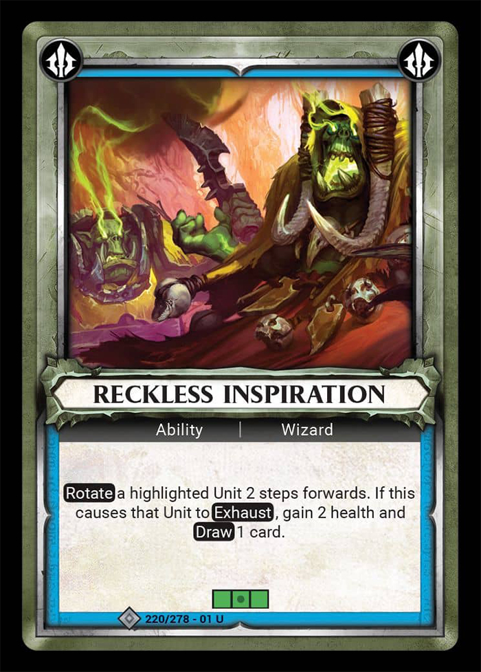 Warhammer Age of Sigmar Champions: 220- Reckless Inspiration [FOIL] 