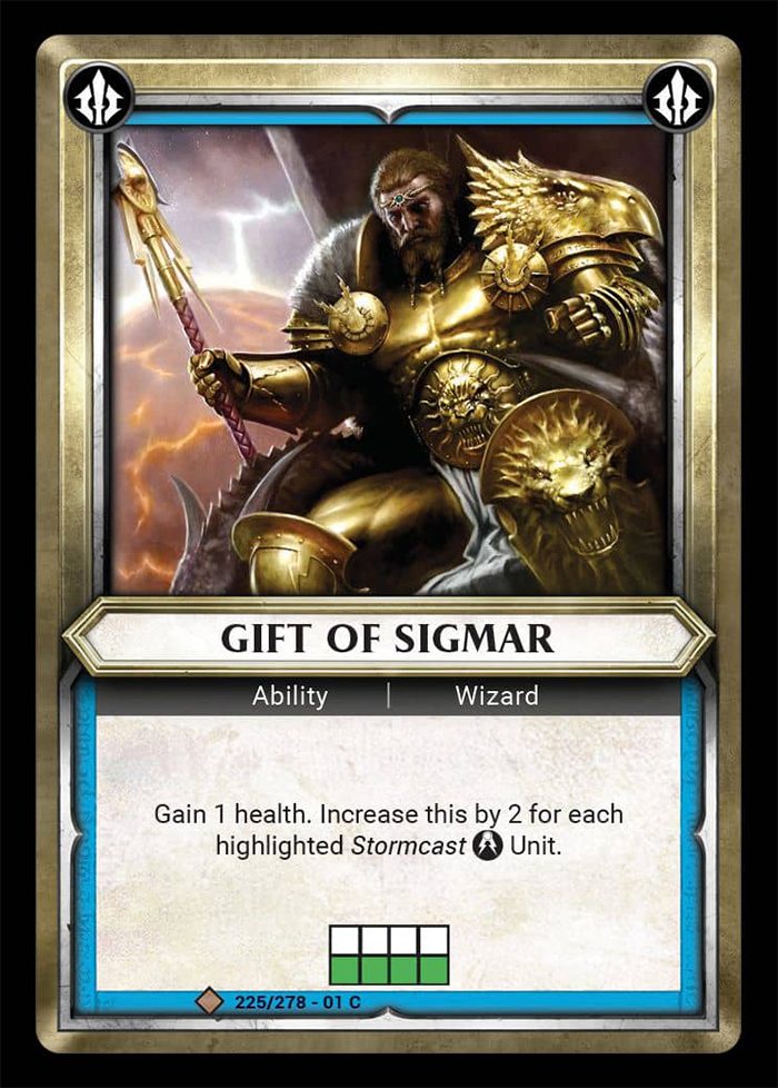 Warhammer Age of Sigmar Champions: 225- Gift of Sigmar 
