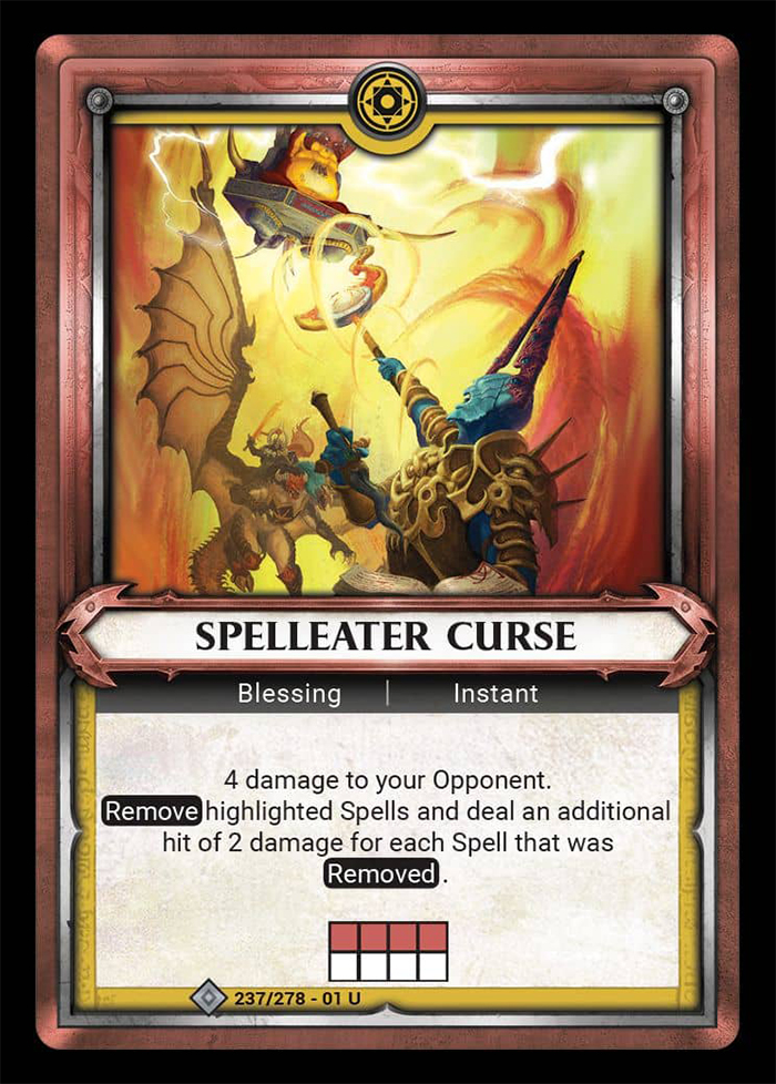 Warhammer Age of Sigmar Champions: 237- Spelleater Curse [FOIL] 