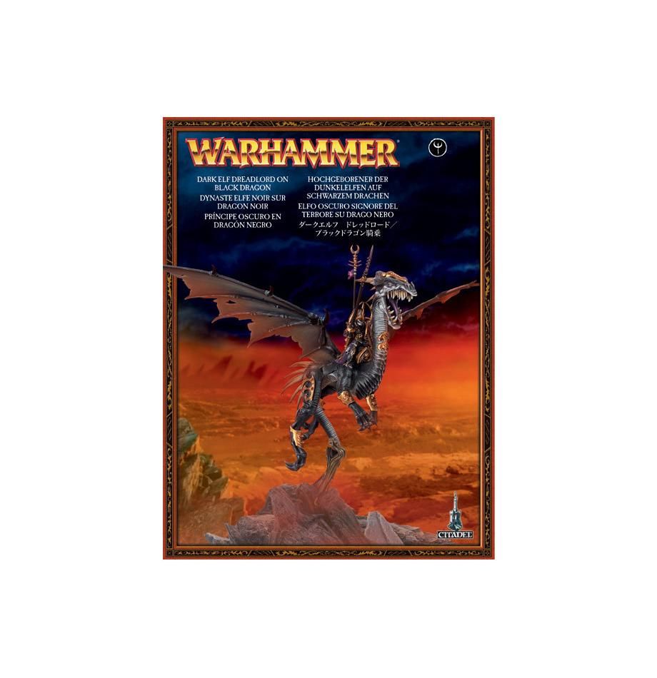 Warhammer Age of Sigmar: Sorceress on Black Dragon/ Dreadlord on Black Dragon 