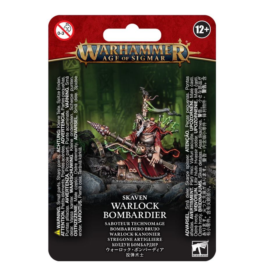 Warhammer Age of Sigmar: Skaven: Warlock Bombardier 