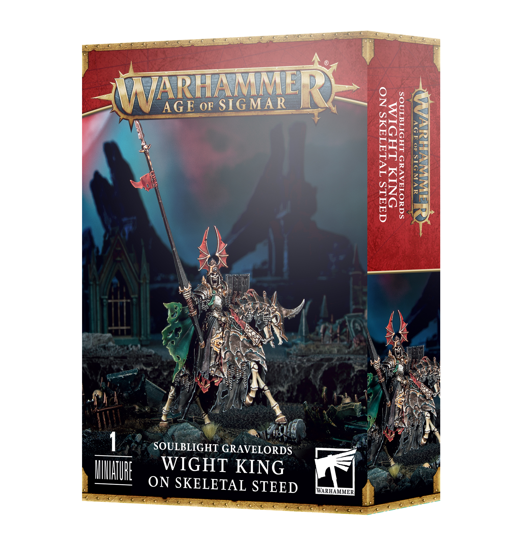 Warhammer Age of Sigmar: Soulblight Gravelords: Wight King on Skeletal Steed  