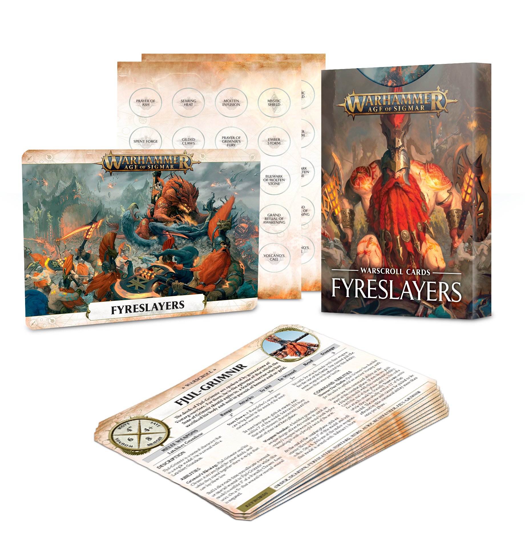 Warhammer Age of Sigmar: Warscroll Cards: Fyreslayers 