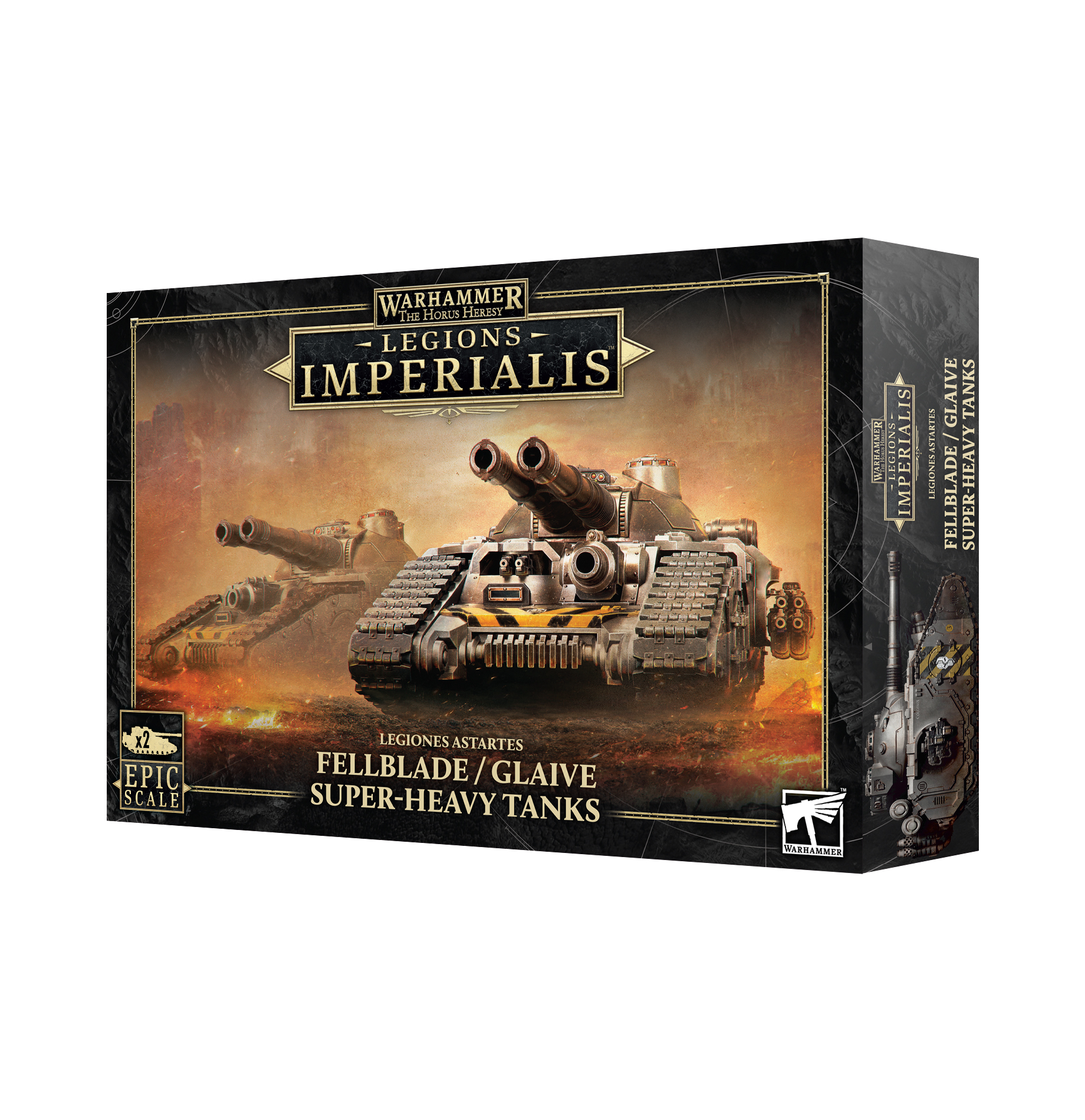 Warhammer: The Horus Heresy: Legions Imperialis: Legiones Astartes- Fellblade / Glaive Super-heavy Tanks 