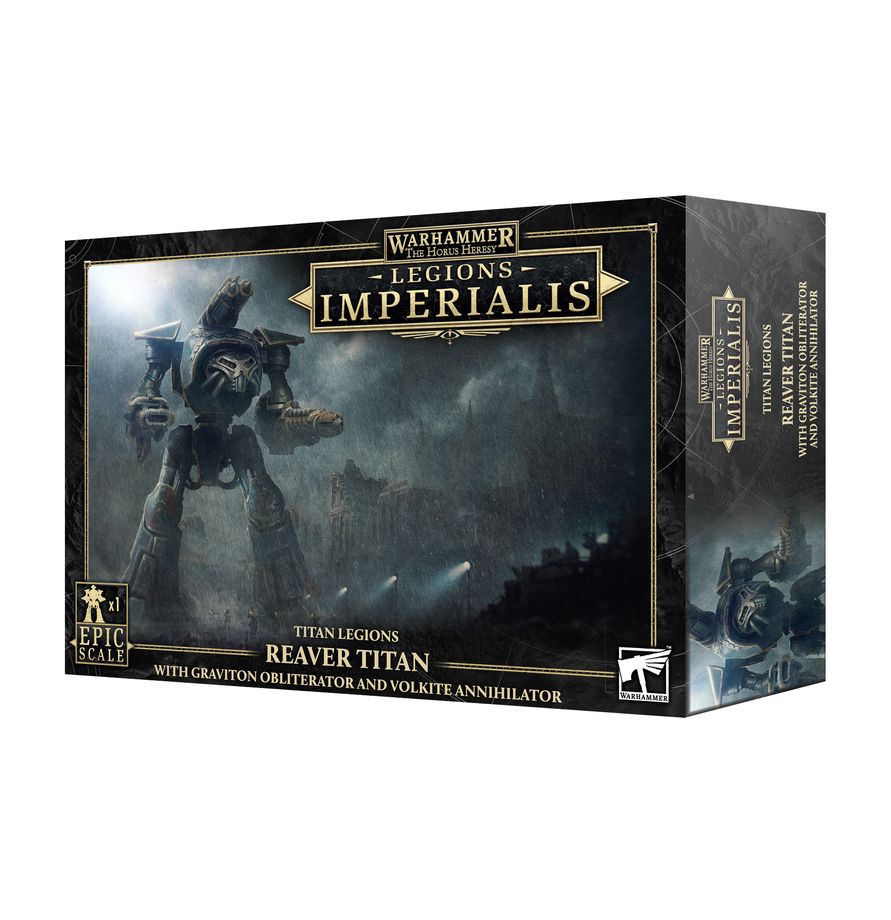 Warhammer: The Horus Heresy: Legions Imperialis: Reaver Titan with Graviton Obliterator and Volkite Annihilator 