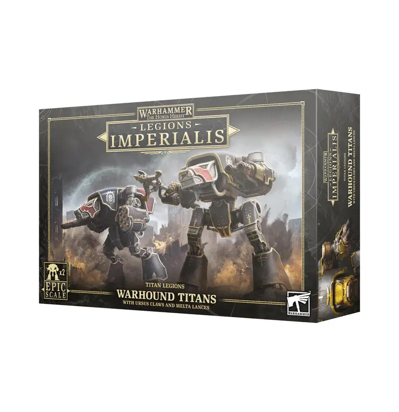 Warhammer: The Horus Heresy: Legions Imperialis: Titan Legions: Warhound Titans with Ursus Claws and Melta Lances 