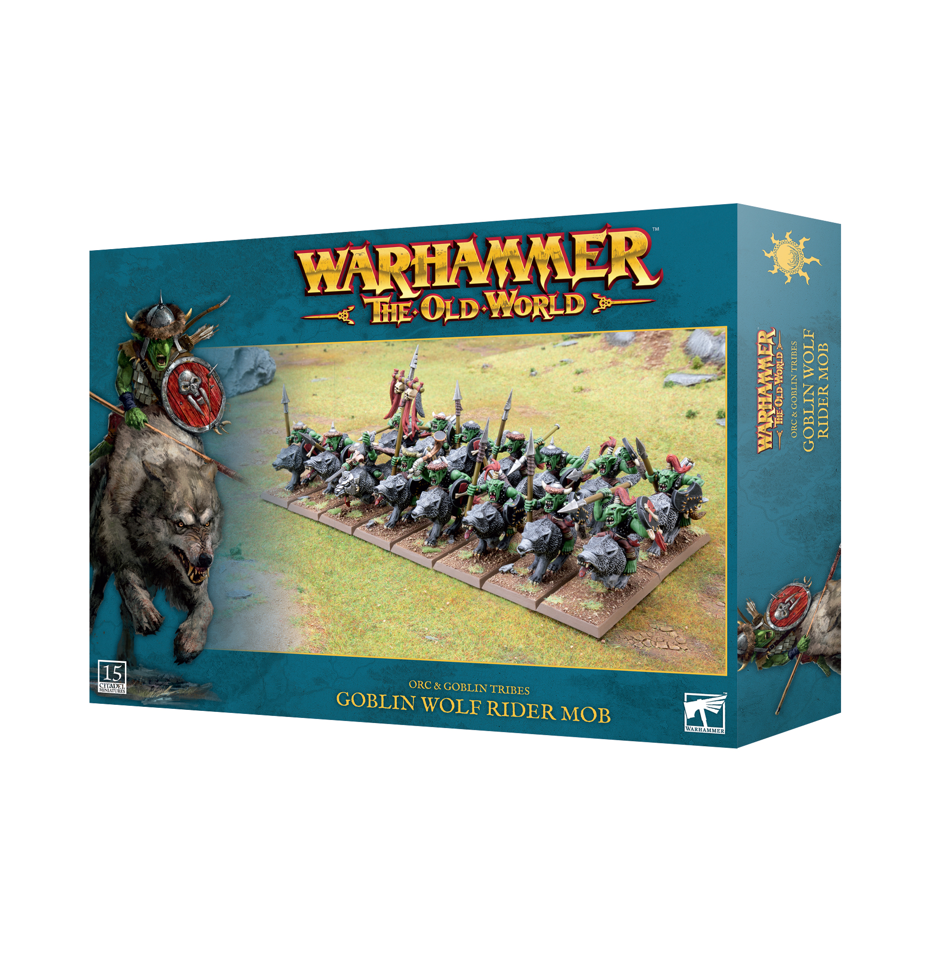 Warhammer: The Old World: Orc & Goblin Tribes: Goblin Wolf Rider Mob 