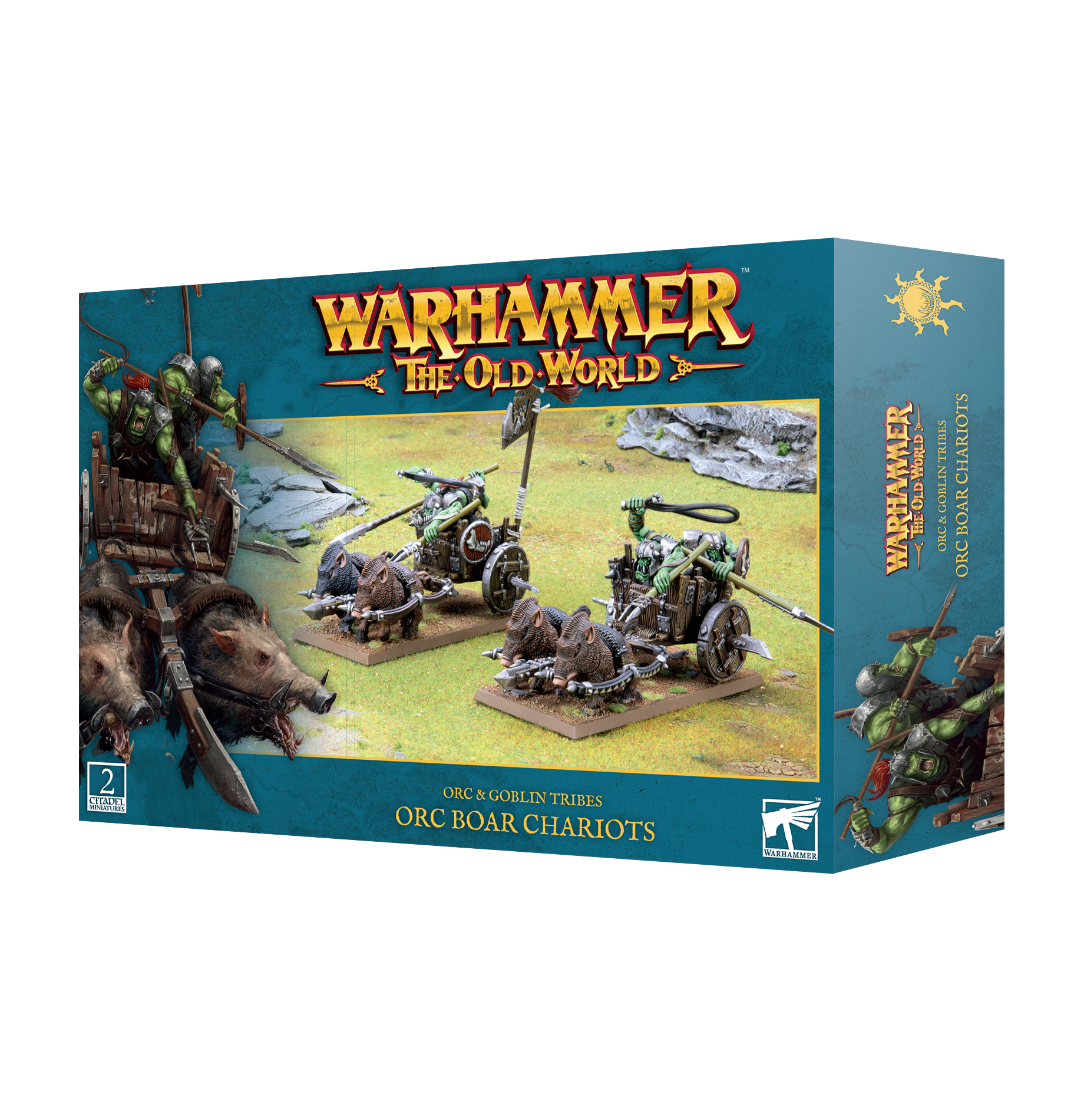 Warhammer: The Old World: Orc & Goblin Tribes: Orc Boar Chariots 