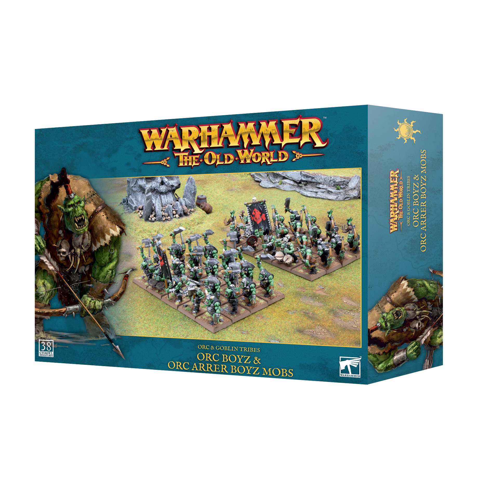 Warhammer: The Old World: Orc & Goblin Tribes: Orc Boyz and Orc Arrer Boyz Mobs 