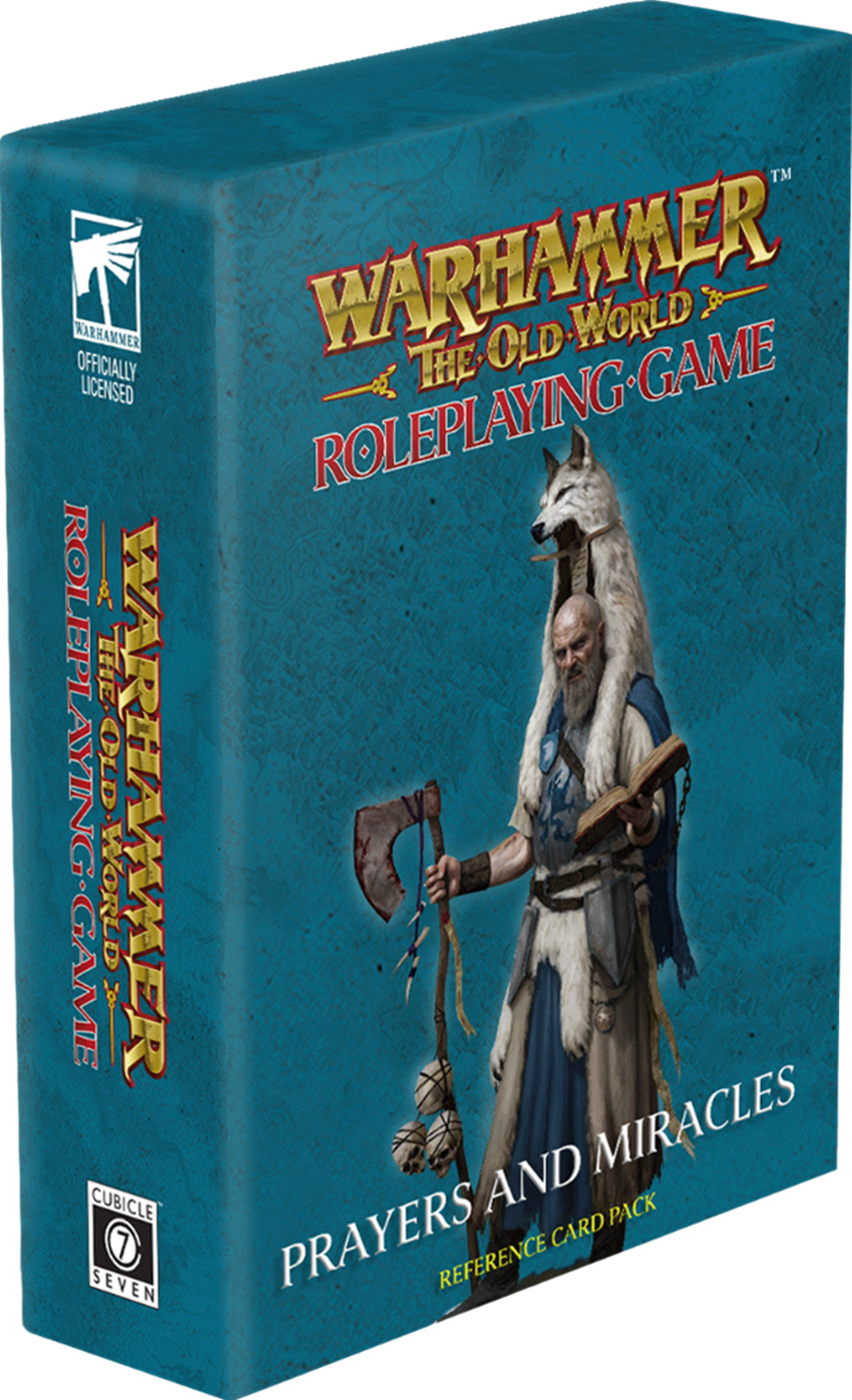 Warhammer The Old World Roleplaying Game: Prayers and Miracles Reference Card Pack 