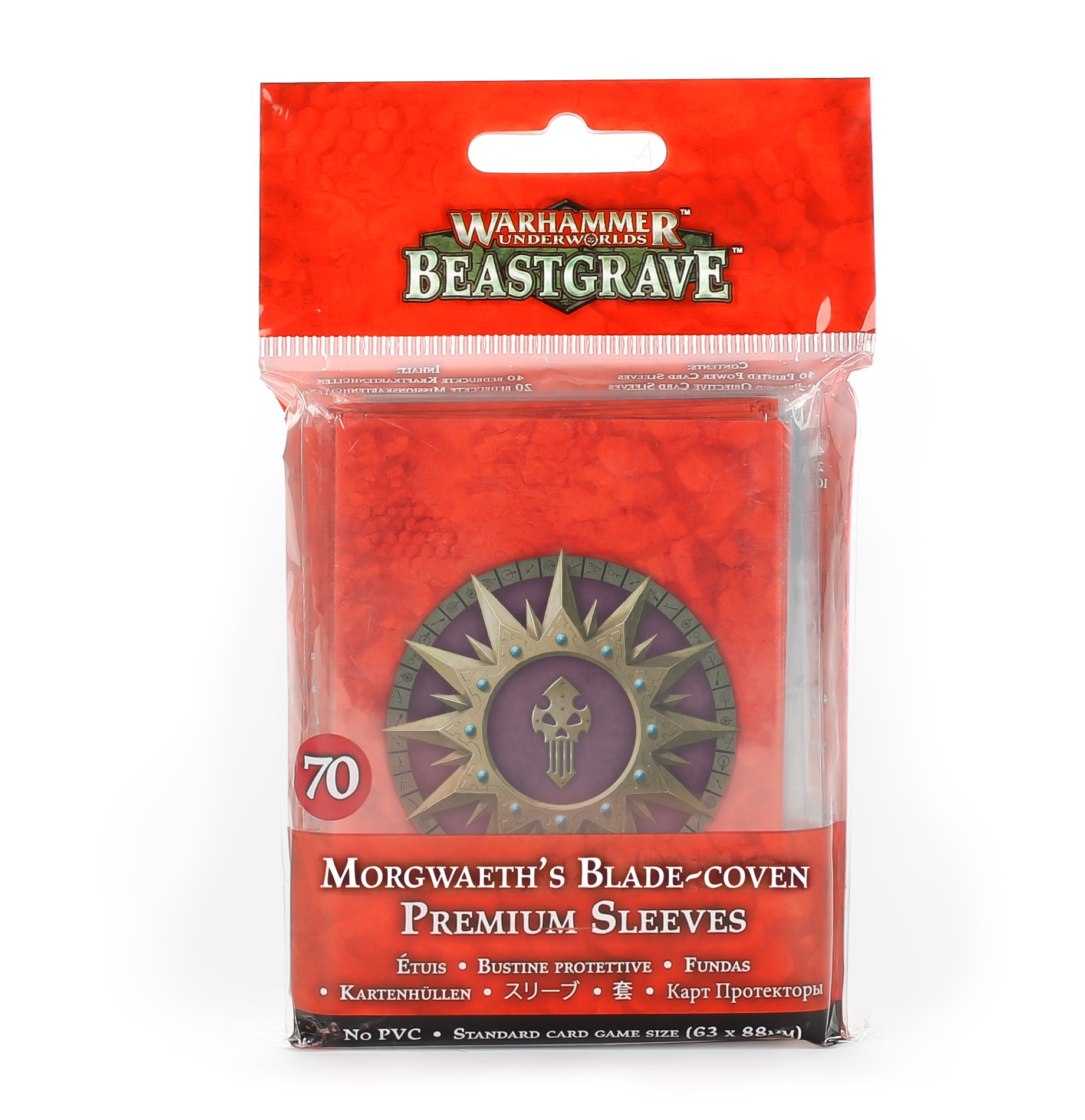 Warhammer: Underworlds: Beastgrave: Morgwaeths Blade-Coven Premium Sleeves 
