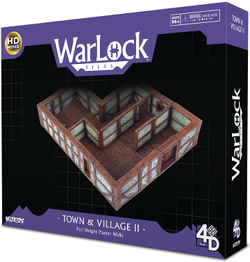 Warlock Tiles: Town & Village II: Full Height Plaster Walls 