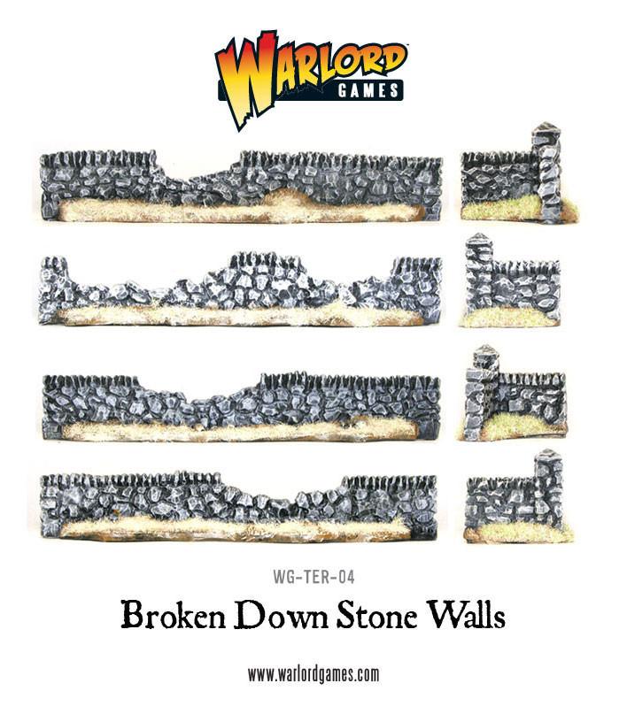 Warlord Games: Broken Down Stone Walls 