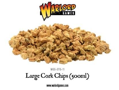 Warlord Games Basing/Flock: Large Cork Chips (500ml) 
