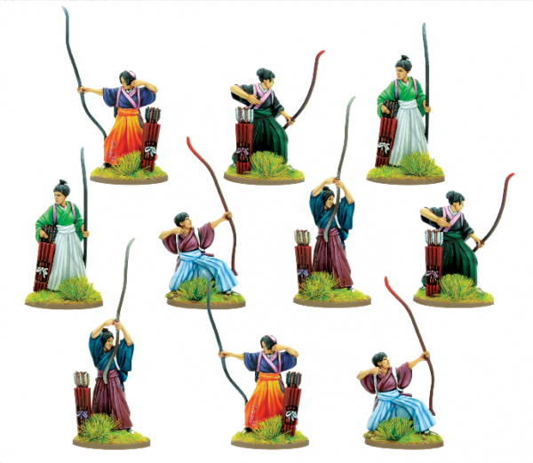 Warlords of Erehwon: Onna-bugeisha with Longbows 