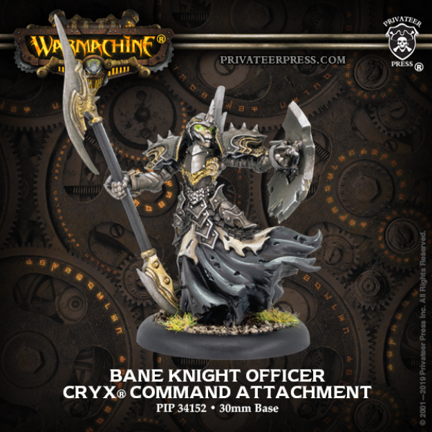 Warmachine: Cryx (34152): Bane Knight Officer Command Attachment 