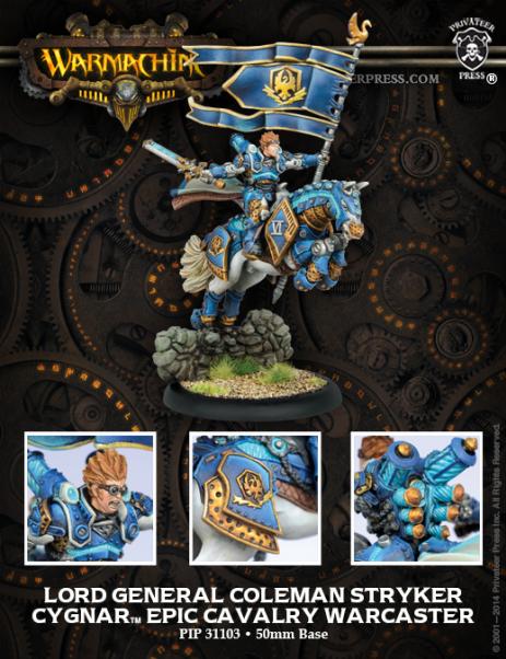 Warmachine: Cygnar (31103): Lord General Coleman Stryker 