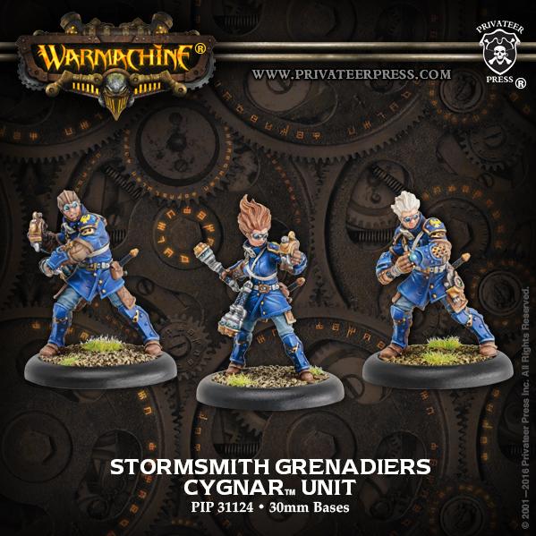 Warmachine: Cygnar (31124): Stormsmith Grenadiers 