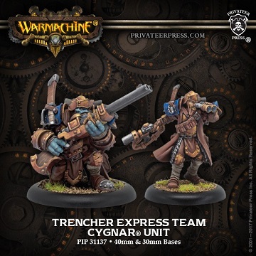 Warmachine: Cygnar (31137): Trencher Express Team 