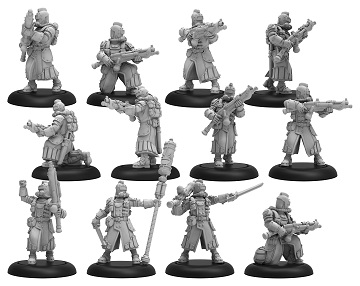 Warmachine: Golden Crucible (37004): Crucible Guard Infantry and Command Attachment 