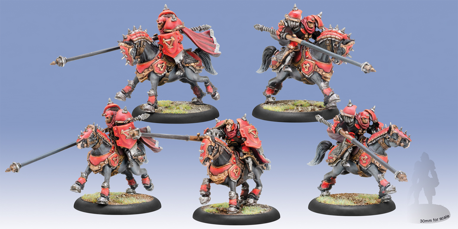 Warmachine: Khador (33111): Iron Fang Uhlans Cavalry Unit 
