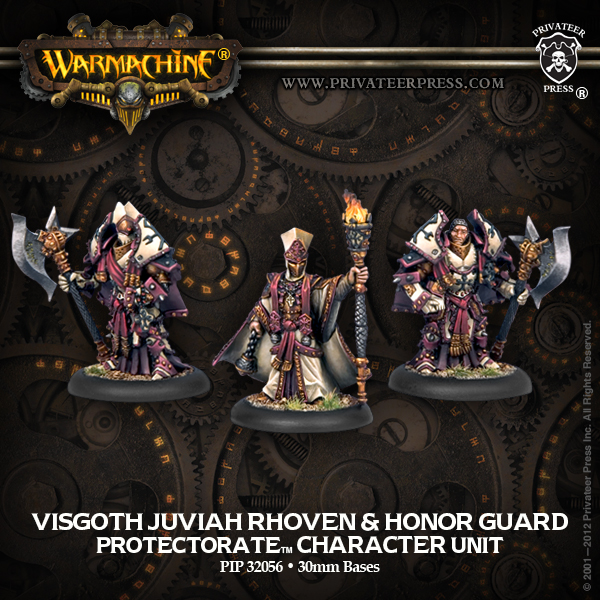 Warmachine: Menoth (32056): Visgoth Juviah Rhoven and Honor Guard 