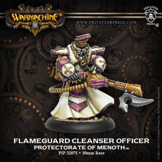 Warmachine: Menoth (32075): Flameguard Cleansers Officer 