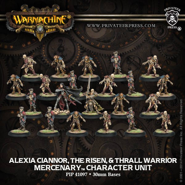 Warmachine: Mercenaries (41097): Alexia Ciannor, The Risen & Thrall Warrior 