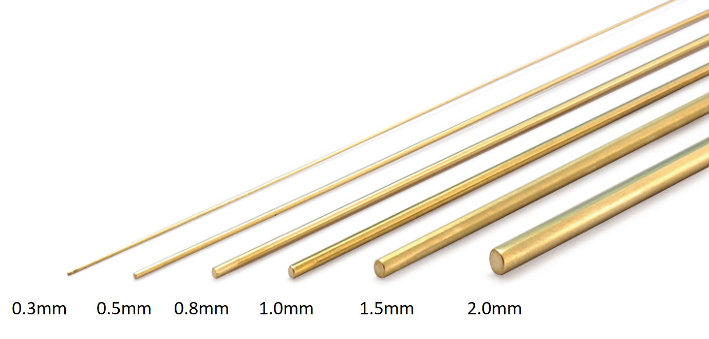 Wave C LINE (0.5mm) - Brass Wire 0.5mm  