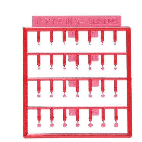 Wave H EYES 3 - Red Mecha Eye Enhancement, Mini Size 