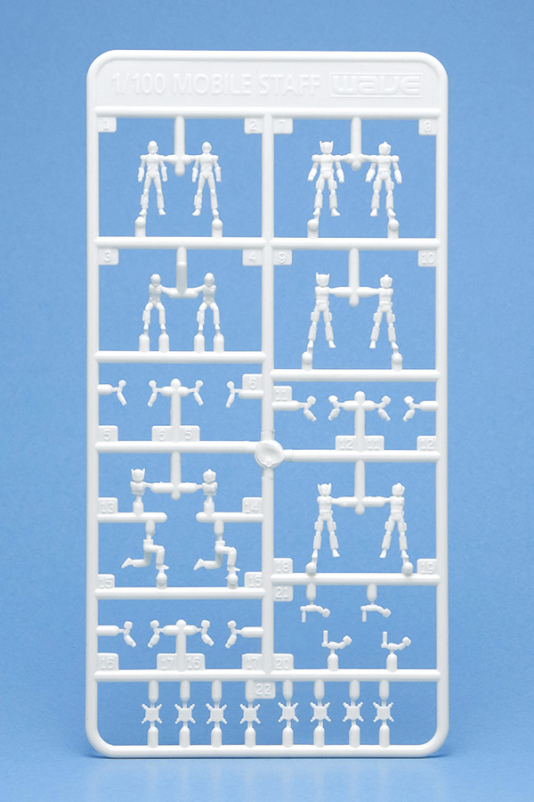 Wave MOBILE STAFF (1/100) - Diorama Figurines In Various Poses 
