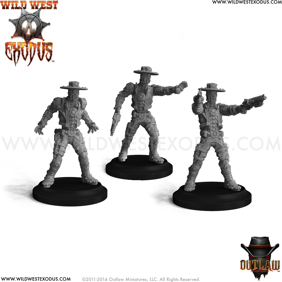 Wild West Exodus Lawmen: UR-30 Lawbot Set (3 Models) (Sidekick) 