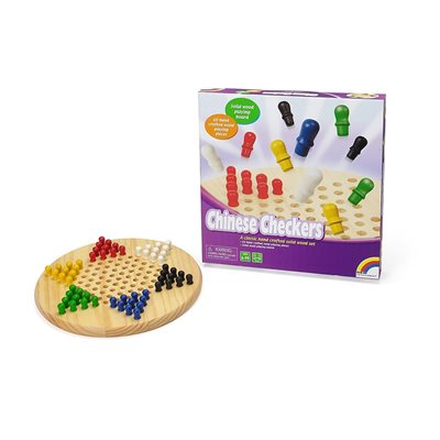 Wooden Chinese Checkers 11.5" (Damaged) 